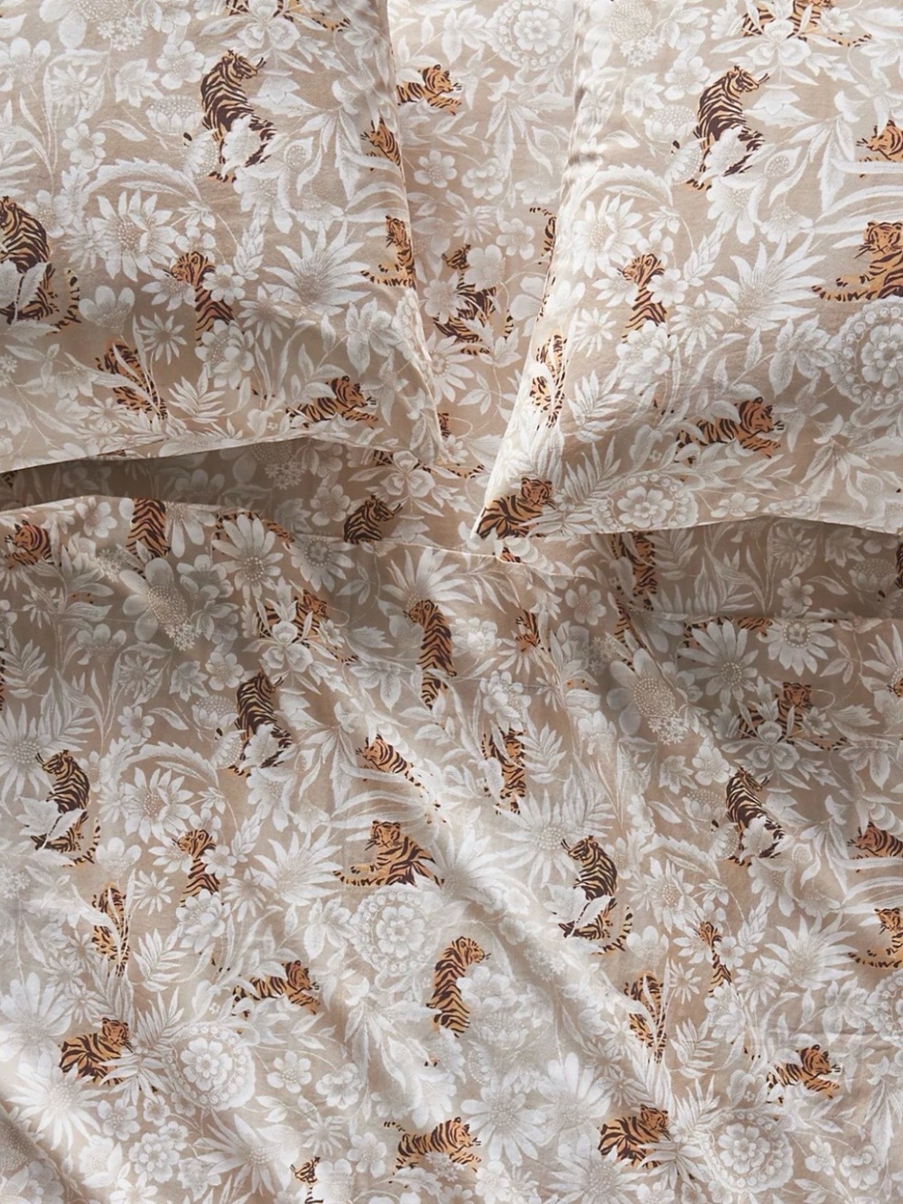 Anthropologie - Organic Cotton Percale Printed Sheet Set